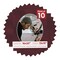 Dark Red Suede Mat Board for 16x20 Frames - Oval Opening for 13x16 Photos